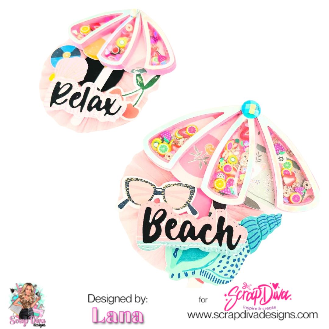 Scrapdiva Umbrella Shakers  