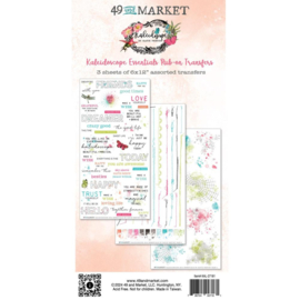 49 And Market Rub-On Transfer Set Essentials, Kaleidoscope  