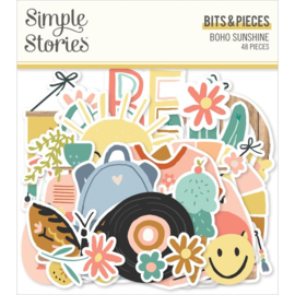 Simple Stories Boho Sunshine Bits & Pieces Die-Cuts 48/Pkg  