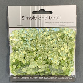 Simple and Basic Spring Green Sequin Mix (SBS117)