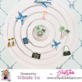 Scrapdiva  Airplane Circles