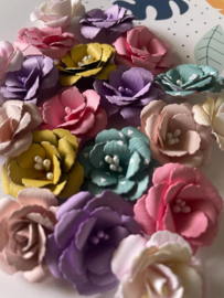 Scrapdiva Rose Petal Flowers