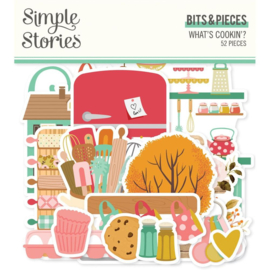 Simple Stories What's Cookin'? Bits & Pieces Die-Cuts 52/Pkg  