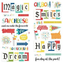 Simple Stories Say Cheese At The Park Foam Stickers 34/Pkg  
