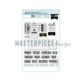 MPdesign – Memory Planner – Stampset – “Weekly Tickets” (6×8″)