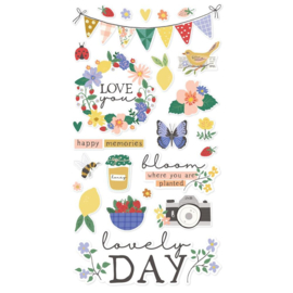Simple Stories The Little Things Chipboard Stickers 6"X12"  