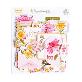 PinkFresh Cardstock Die-Cuts Ephemera Pack Chrysanthemum