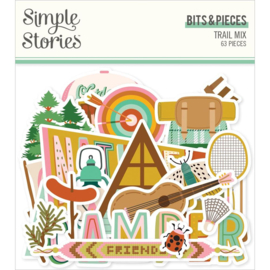 Simple Stories Trail Mix Bits & Pieces Die-Cuts 63/Pkg 