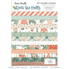 Cocoa Vanilla DECK THE HALLS – A5 PAPER STACK  