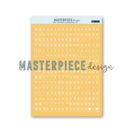 MPdesign – A5 Stickersheet – “Yellow Alphabet”