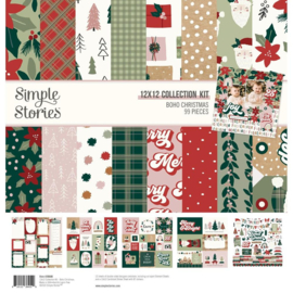 Simple Stories Collection Kit 12"X12" Boho Christmas  
