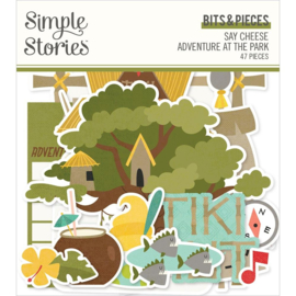 Simple Stories Say Cheese Adventure At The Park Bits & Pieces Die-Cuts 47/P  