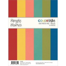 Simple Stories Double-Sided Paper Pad 6"X8" 24/Pkg Color Vibe  