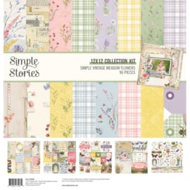 Simple Stories Collection Kit 12"X12" Simple Vintage Meadow Flowers PREORDER