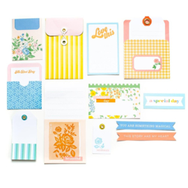 PinkFresh Journaling Bits 13/Pkg Flower Market  