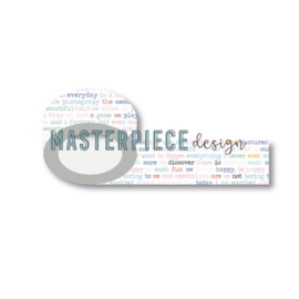 Masterpiece Design Washi tape - "Rainbow text"