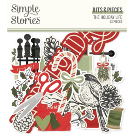 Simple Stories The Holiday Life Bits & Pieces Die-Cuts 54/Pkg 