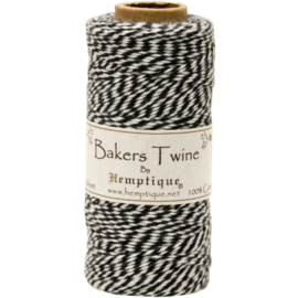 Hemptique Cotton Baker's Twine Spool 2-Ply 410' Black