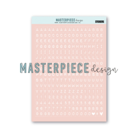 MPdesign – A5 stickersheet – “Light Pink Alphabet”