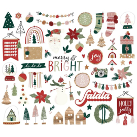 Simple Stories Boho Christmas Bits & Pieces Die-Cuts 54/Pkg  