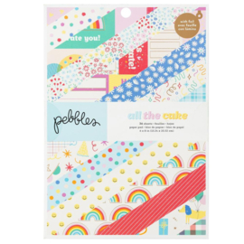 Pebbles All The Cake 6x8 Inch Paper Pad  