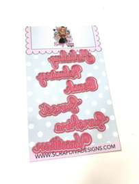 Scrapdiva Holiday Word Set