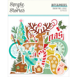 Simple Stories Snow Pine Lodge Bits & Pieces Icons  