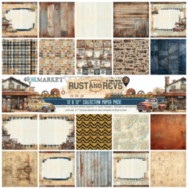 49 & Market Collection Pack 12"X12" Rust And Revs  