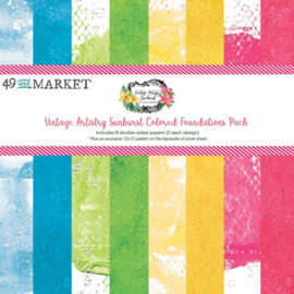 49 And Market Collection Pack 12"X12" Vintage Artistry Sunburst Foundations  