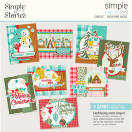 Simple Stories Simple Cards Card Kit Snow Pine Lodge 