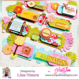 Scrapdiva Summer Ticket Stamp Set