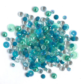 Buttons Galore Sparkletz Embellishment Pack 10g Sea Level