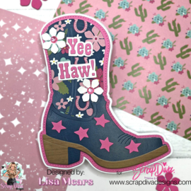 Scrapdiva  Cowboy Boot Mini Album 