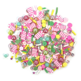 Buttons Galore Mix Upz Craft Embellishments 10g Festive Bliss 