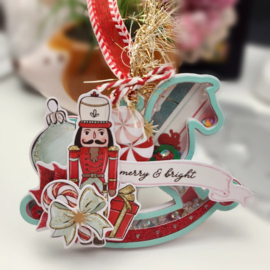 Scrapdiva Rocking Horse Shaker Tag