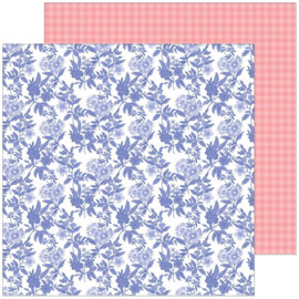 PinkFresh Happy Blooms Double-Sided Cardstock 12"X12" Daydream  