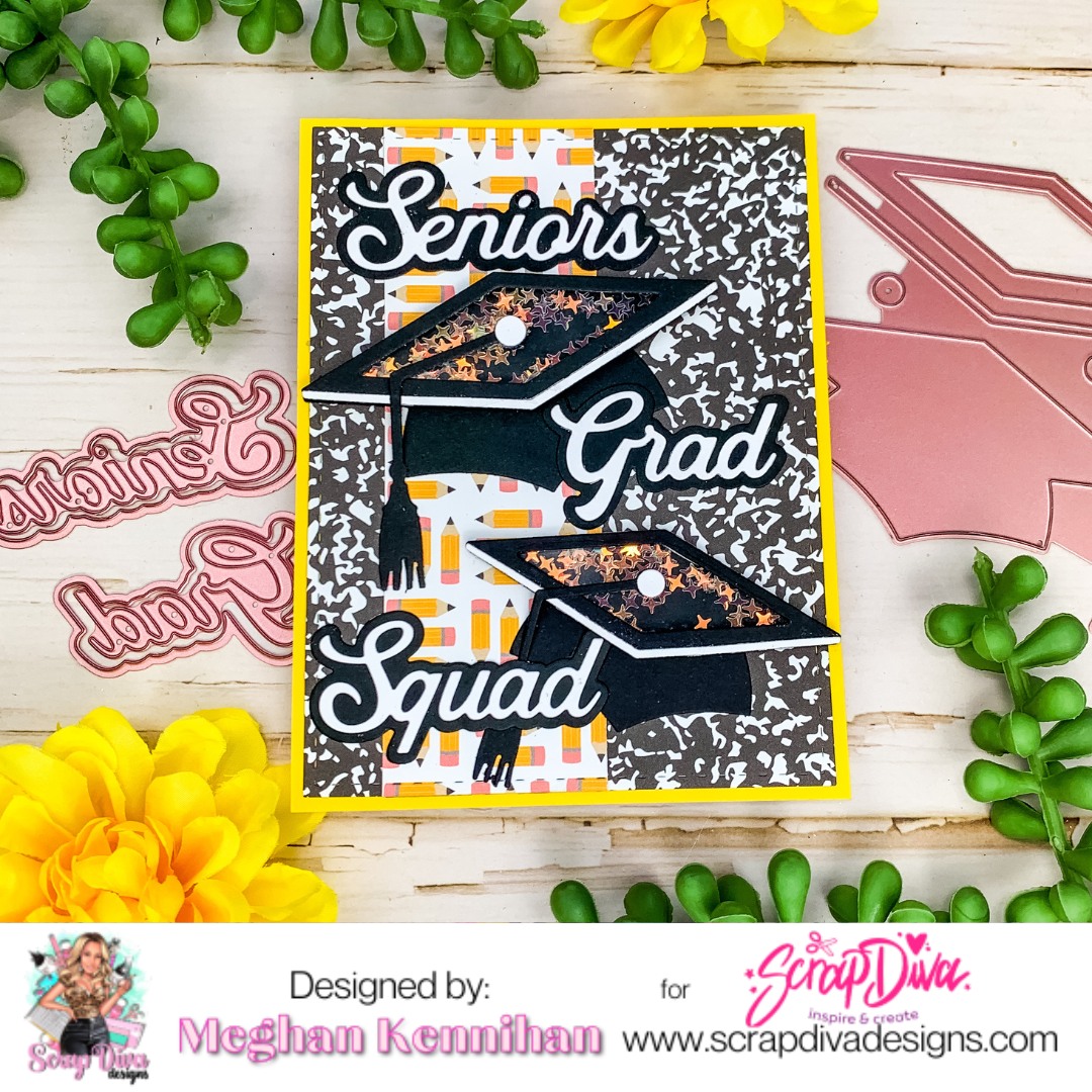 Scrapdiva Graduation Cap Shaker  preorder