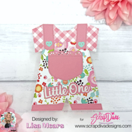 Scrapdiva Baby Overall Card Set