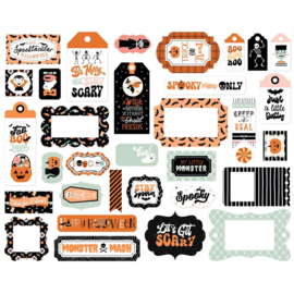 Echo Park Cardstock Ephemera Frames & Tags Spooktacular Halloween