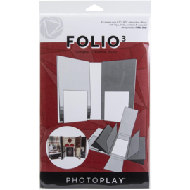 PhotoPlay Folio 4.5"X8.5" White