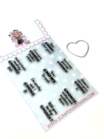 Scrapdiva Gnome Stamp & Die Set  