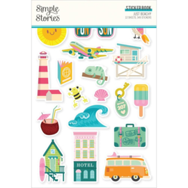 Simple Stories Sticker Book 12/Sheets Just Beachy   