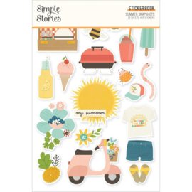 Simple Stories Sticker Book 12/Sheets Summer Snapshots  