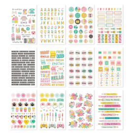 Simple Stories Sticker Book 12/Sheets True Colors  