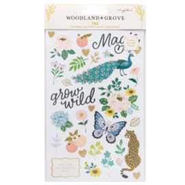 Maggie Holmes Woodland Grove Sticker Book Gold Foil Accents 296/Pkg
