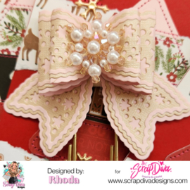 Scrapdiva  Gingerbread bow set