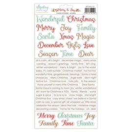 Mintay 6 x 12 Paper Stickers - Merry & Joy - Words MT-MAJ-13