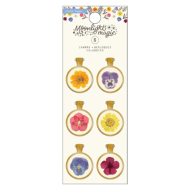 Crate Paper Moonlight Magic Gold Charms 6/Pkg  