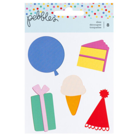 Pebbles All The Cake 3x4 Inch Metal Dies (6pcs) Preorder