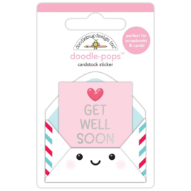 Doodlebug Doodle-Pops 3D Sticker Get Well Soon 